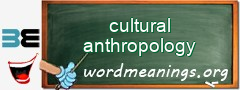 WordMeaning blackboard for cultural anthropology